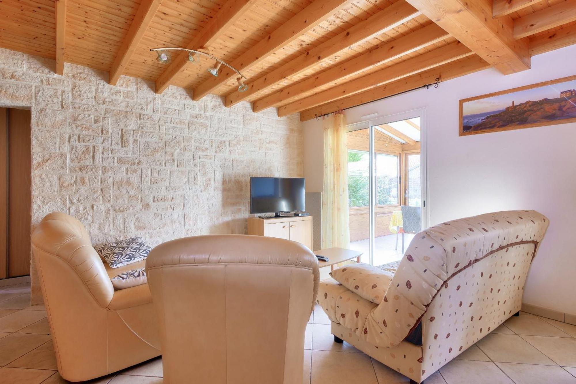 Maison Pour 8 - 5Min De La Plage - Jardin & Veranda Longeville-sur-Mer Esterno foto
